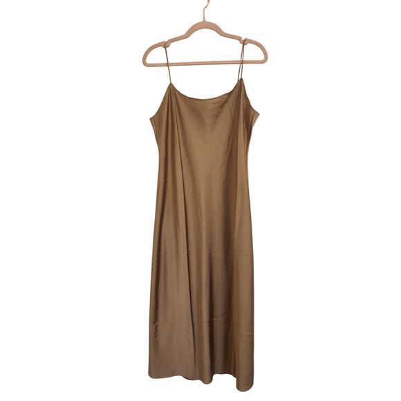NWT J. Crew Gwyneth Slip Dress In Luster Charmeuse Gold 10 - Picture 3 of 6